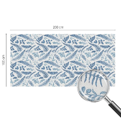 Melkglas folie met glas in lood effect Botanisch patroon