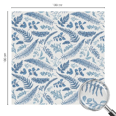 Melkglas folie met glas in lood effect Botanisch patroon