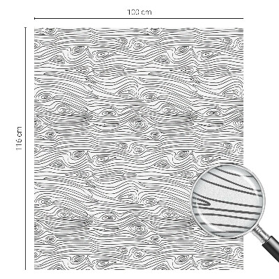 Glas in lood raamfolie Houten lijnen