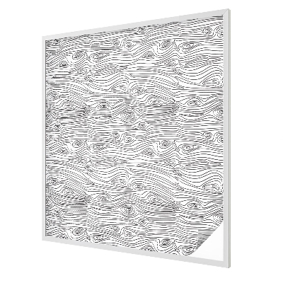 Glas in lood raamfolie Houten lijnen