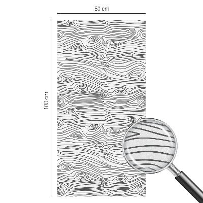 Glas in lood raamfolie Houten lijnen