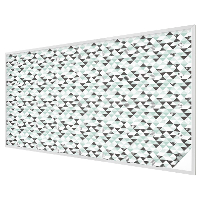 Melkglas folie met glas in lood effect Driehoekige patronen