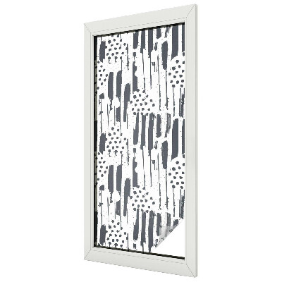 Glas in lood raamfolie Strepen en stippen