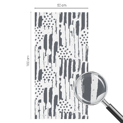 Glas in lood raamfolie Strepen en stippen