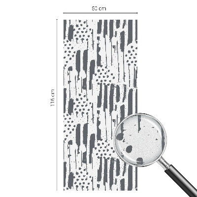 Glas in lood raamfolie Strepen en stippen