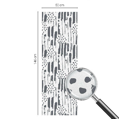 Glas in lood raamfolie Strepen en stippen