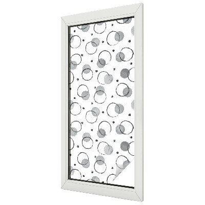 Zelfklevende raamfolie glas in lood Grijze wielen