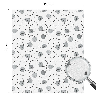 Zelfklevende raamfolie glas in lood Grijze wielen