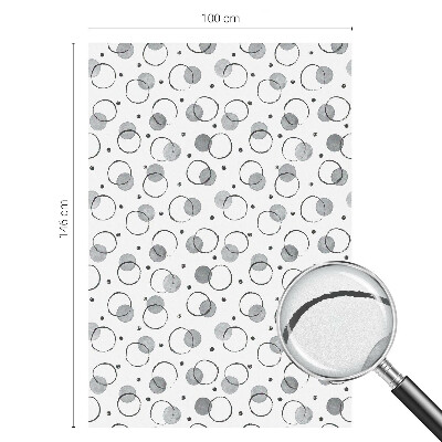 Zelfklevende raamfolie glas in lood Grijze wielen