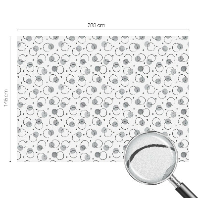 Zelfklevende raamfolie glas in lood Grijze wielen