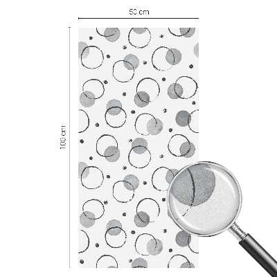 Zelfklevende raamfolie glas in lood Grijze wielen
