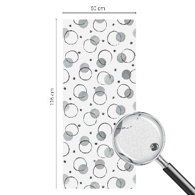 Zelfklevende raamfolie glas in lood Grijze wielen