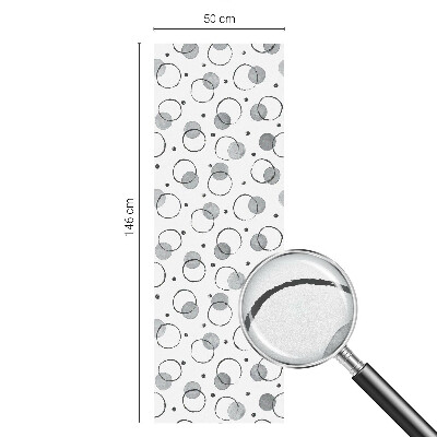 Zelfklevende raamfolie glas in lood Grijze wielen