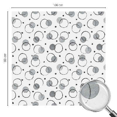 Zelfklevende raamfolie glas in lood Grijze wielen