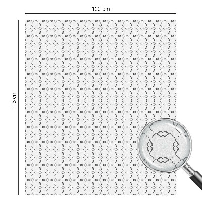Melkglas folie met glas in lood effect Geometrische lijnen