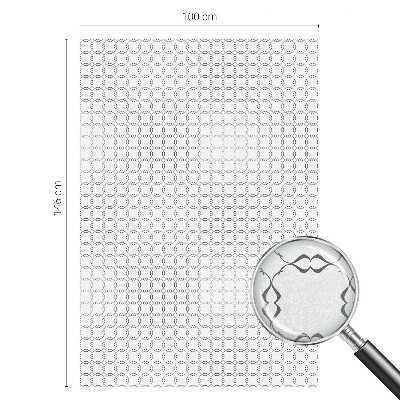 Melkglas folie met glas in lood effect Geometrische lijnen