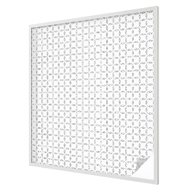 Melkglas folie met glas in lood effect Geometrische lijnen