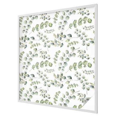 Glas in lood folie voor raam Botanische bladeren