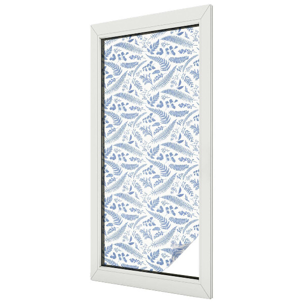 Zelfklevende raamfolie glas in lood Varenbladeren