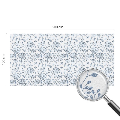 Melkglas folie met glas in lood effect Plantenmotief