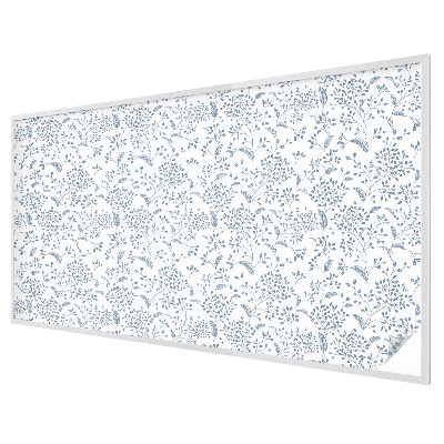 Melkglas folie met glas in lood effect Plantenmotief