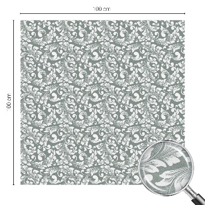 Glas in lood raamfolie Bladrijke elegantie