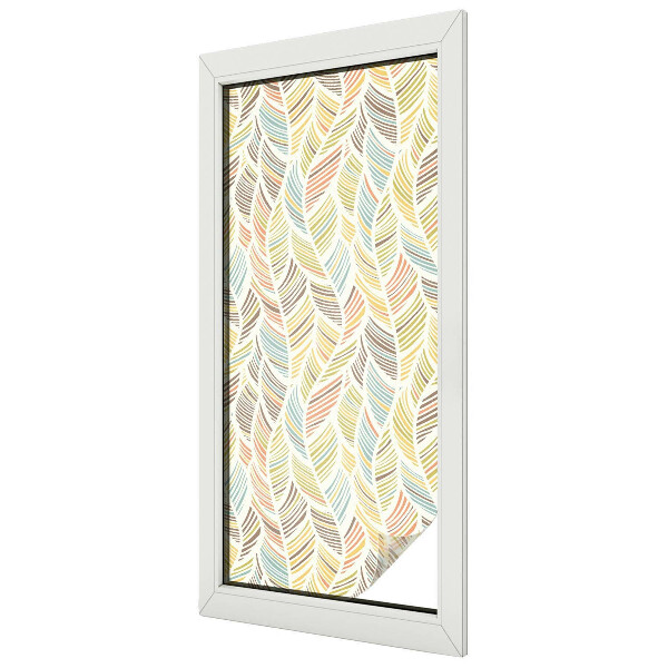 Zelfklevende raamfolie glas in lood Regenboogveren