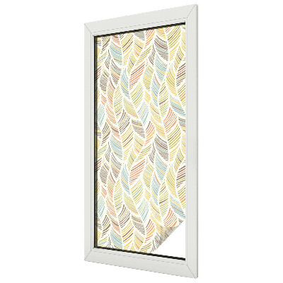 Zelfklevende raamfolie glas in lood Regenboogveren