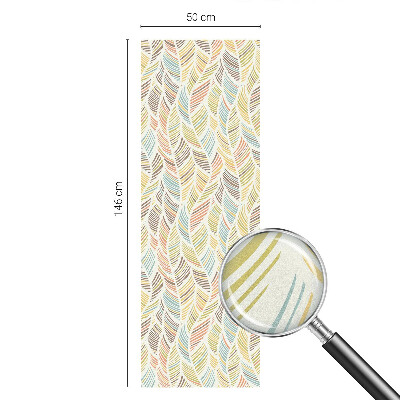 Zelfklevende raamfolie glas in lood Regenboogveren