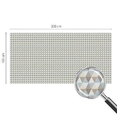 Glas in lood raamfolie Geometrische driehoeken