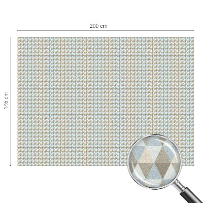 Glas in lood raamfolie Geometrische driehoeken