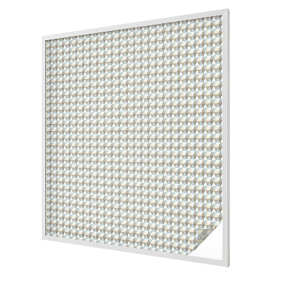 Glas in lood raamfolie Geometrische driehoeken
