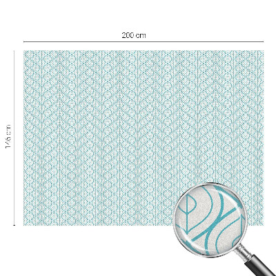 Melkglas folie met glas in lood effect Ovale symmetrie