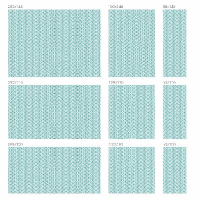 Melkglas folie met glas in lood effect Ovale symmetrie