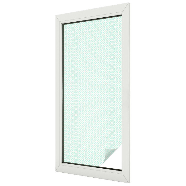 Melkglas folie met glas in lood effect Bloemensymmetrie