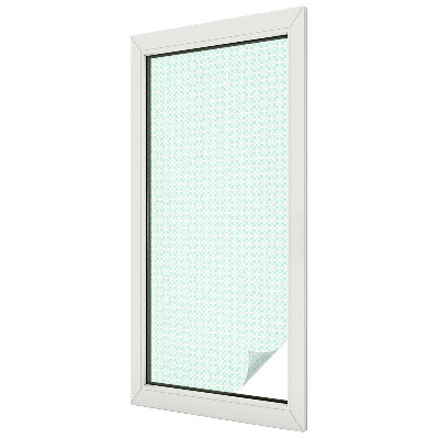 Melkglas folie met glas in lood effect Bloemensymmetrie