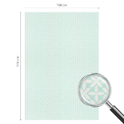 Melkglas folie met glas in lood effect Bloemensymmetrie