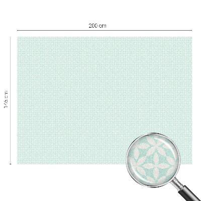 Melkglas folie met glas in lood effect Bloemensymmetrie