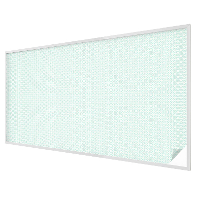 Melkglas folie met glas in lood effect Bloemensymmetrie