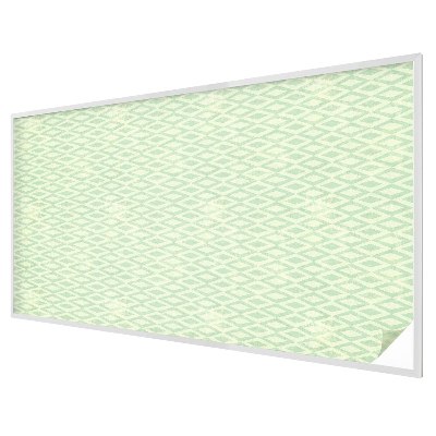 Melkglas folie met glas in lood effect Groene ruiten
