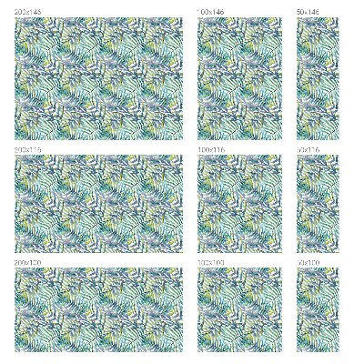 Glas in lood raamfolie Tropische aquarel