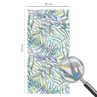 Glas in lood raamfolie Tropische aquarel