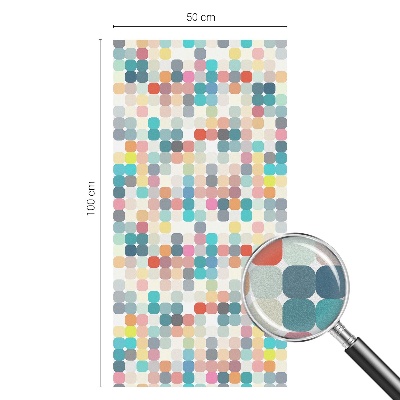 Glas in lood raamfolie Kleurrijke vierkanten
