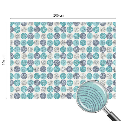 Glas in lood folie voor raam Geometrische cirkels