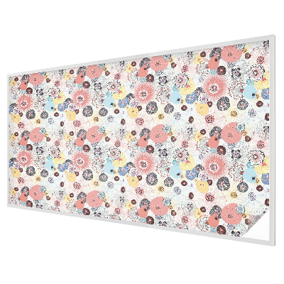 Melkglas folie met glas in lood effect Kleurrijke bloem