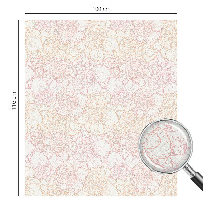 Glas in lood raamfolie Bloemen elegantie