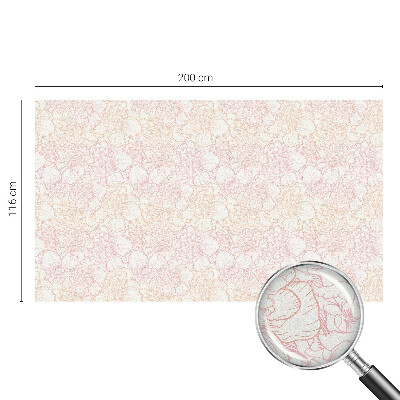 Glas in lood raamfolie Bloemen elegantie