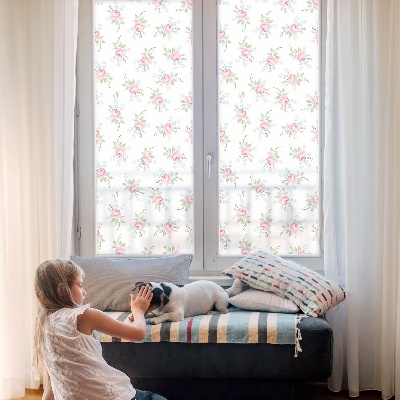 Privacy folie raam Romantische rozen