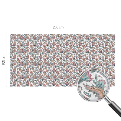 Melkglas folie met glas in lood effect Bloemen elegantie