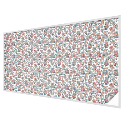 Melkglas folie met glas in lood effect Bloemen elegantie